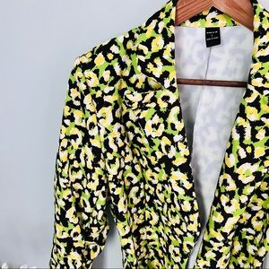 SHEIN Multicolor Patterned Blazer